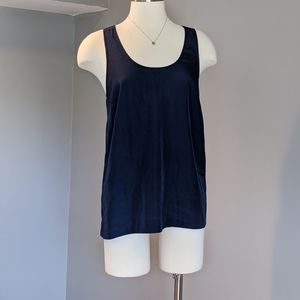 J. Crew Navy Deep Blue Twist Top Blouse Sleeveless